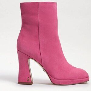 Sam Edelman Pink Jaye Ankle Boots Size 7.5 NEW